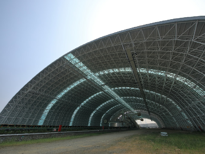 浙江嘉興獨山煤炭中轉碼頭項目條形料倉